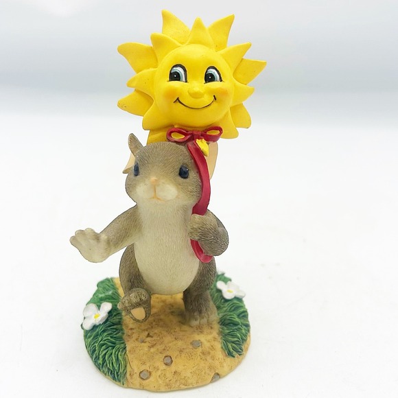 Charming Tails Sunny Days Are On The Way Mouse Sun Figurine - Picture 2 of 9